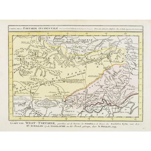 Old map image download for Carte de la Tartarie Occidentale.