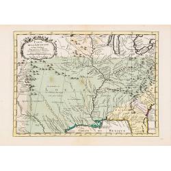 Carte de la Louisiane et Pays Voisins..