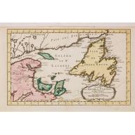 Old map image download for Carte du Golphe de St.Laurent et Pays Voisins..