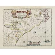 Old, Antique map image download for Virginiae Partis Australis, et Floridae Partis Orientalis.