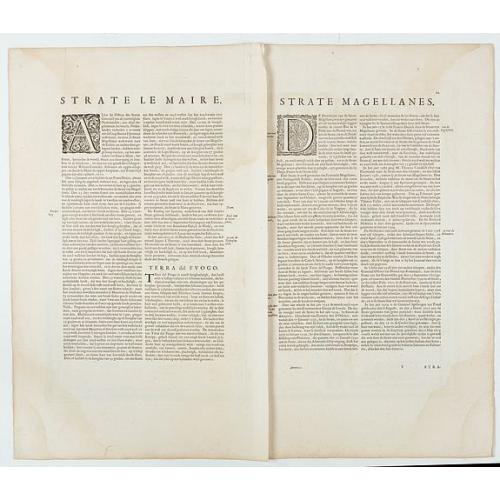 Rare, antique map of Tabula Magellanica.