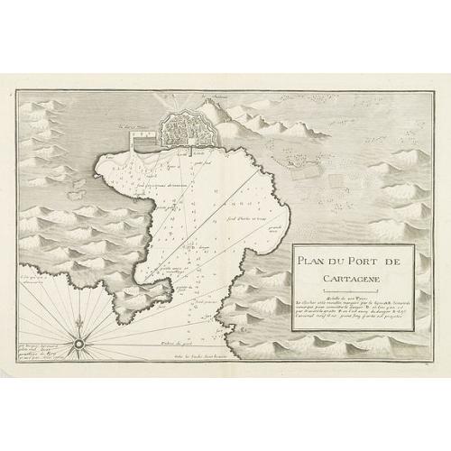 Old map image download for Plan du Port de Cartagene.