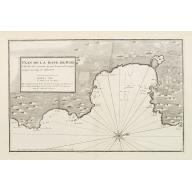 Old, Antique map image download for Plan de la Baye de Rose et des Côtes des environs de puis le port de Cadequié jusques au Cap St. Sebastien..