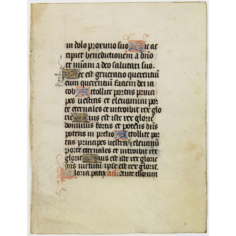 Leaf from a French (Paris) book of hours.