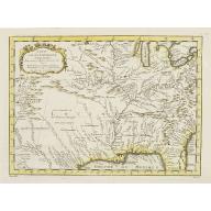 Old, Antique map image download for Carte de la Louisiane et pays Voisins.