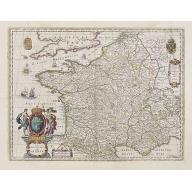Old, Antique map image download for GALLIA. Le royaume de France.