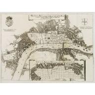 Old, Antique map image download for Gründtriss der Statt LONDON, wie folche vor und nach dem Brand anzüseher s..