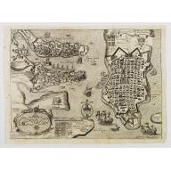 Old, Antique map image download for Valletta citta nova dimalta.