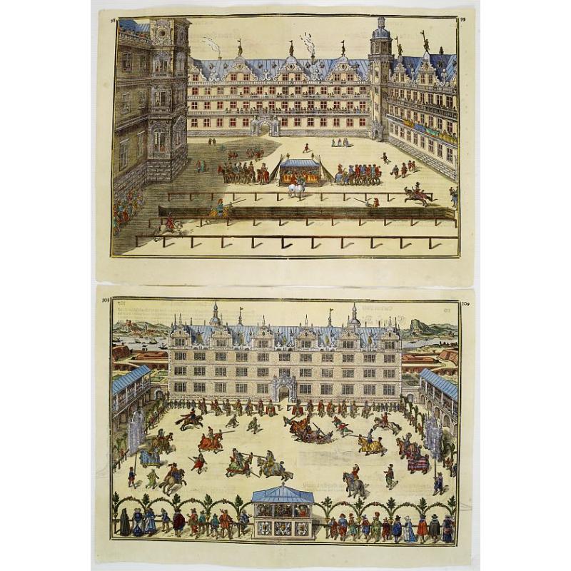 [2 prints] Della Cavalleria, das ist: Gründlicher und außführlicher Bericht von allem was zu der löblichen Reuterey?