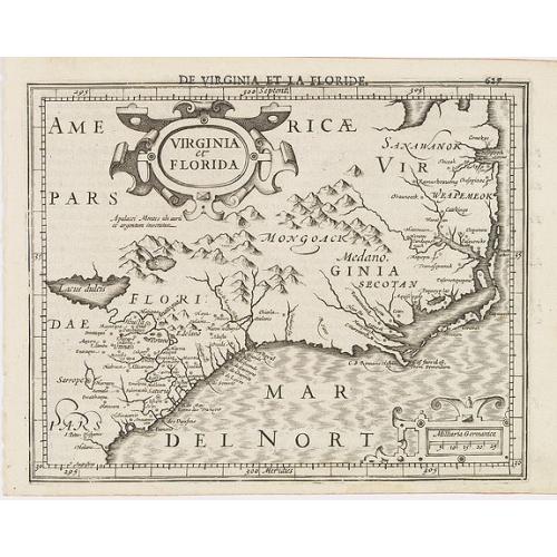 Old map image download for Virginia et Florida.