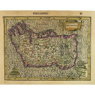 Old, Antique map image download for Irlandia.