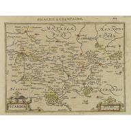 Old, Antique map image download for Picardia.