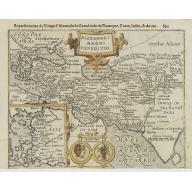 Old, Antique map image download for Alexandri Magni Expeditio.