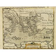 Old, Antique map image download for Aeneae Troiani Navigatio.