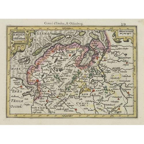 Old map image download for Emden et Oldenbor.