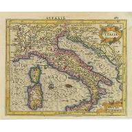 Old, Antique map image download for Italia.