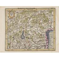 Old, Antique map image download for Tarvisina Marchia et Tirolis Comitatus.