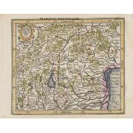 Old, Antique map image download for Tarvisina Marchia et Tirolis Comitatus.