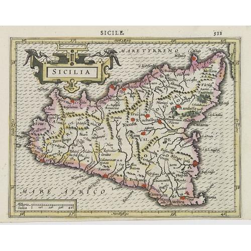 Old map image download for Sicilia.