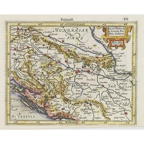 Old map image download for Slavonia, Croatia Bosnia, Dalmat.
