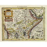 Old, Antique map image download for Abissinorum Regnu.