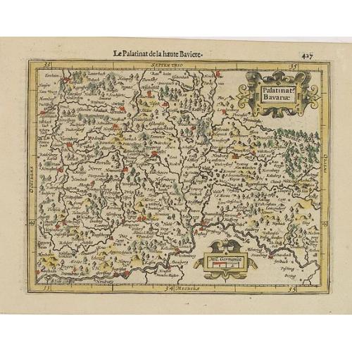 Old map image download for Palatinat. Bavariae.