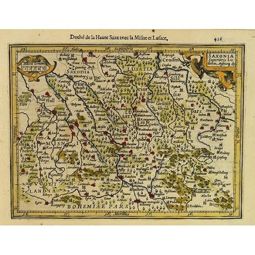 Old map image download for Saxoniae Superioris Lusatiae..