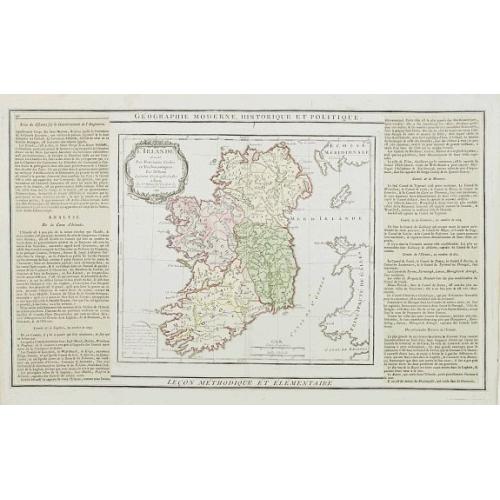 Old map image download for L'Irlande divisée..