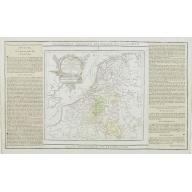 Old, Antique map image download for Les Pays Bas Francois Autrichiens, et Hollandois, Divisee en Provinces Civiles et Esslesiastiques..