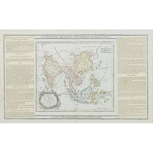 Old map image download for Chine, et Indes Avec les Isles avec les Isles, d'après les descriptions les plus exactes . . . 1790.