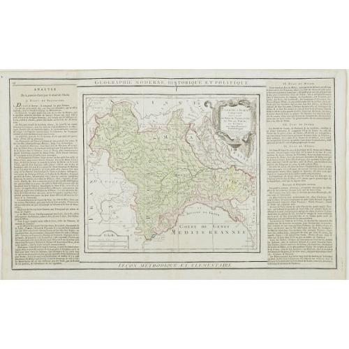 Old map image download for Partie de l' Italie, comprenant les Etats du Roy de Sardaigne. . .