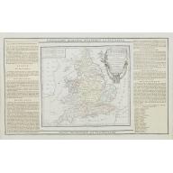 Old, Antique map image download for L'Angleterre divisée en 5 grandes Parties. . .