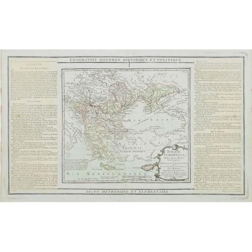 Old map image download for Turquie Européenne, Avec les Pays limitrophes..
