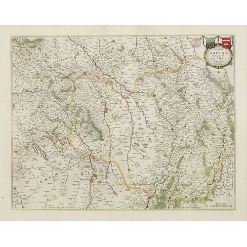 Old map image download for Dicecese de Rheims, et le païs de Rethel. . .
