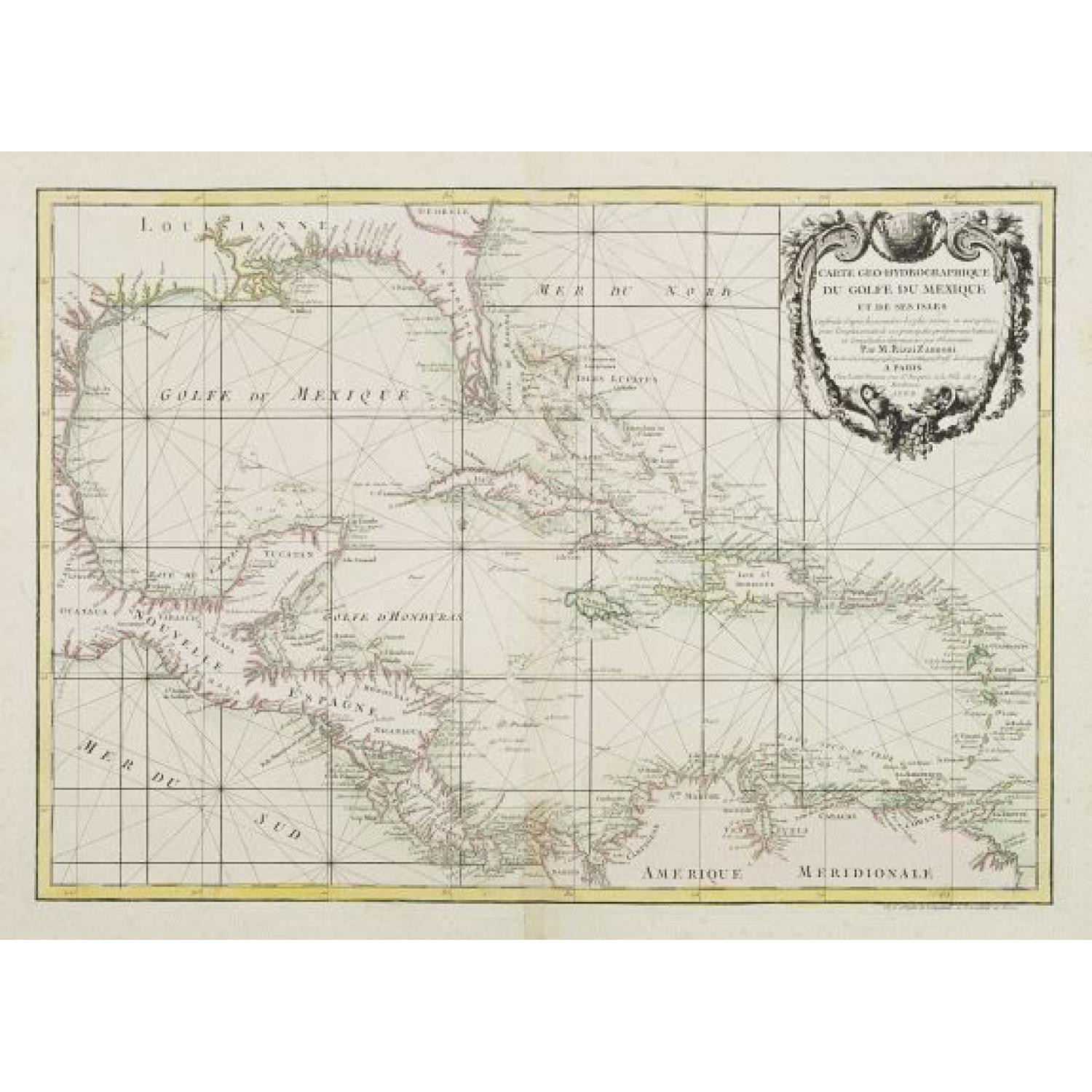 Carte Geo-Hydrographique du Golfe du Mexique et de ses Isles..