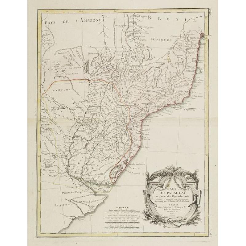 Carte du Paraguay et partie des Pays adjacants..