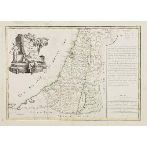 Old map image download for Carte des Douze Tribus d'Israel. . .