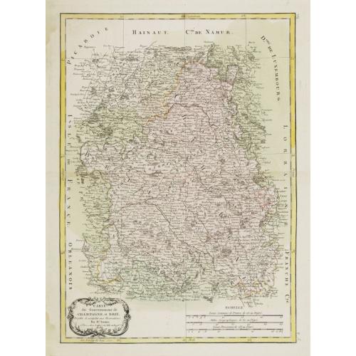 Old map image download for Carte du Gouvernement de Champagne et Brie ..