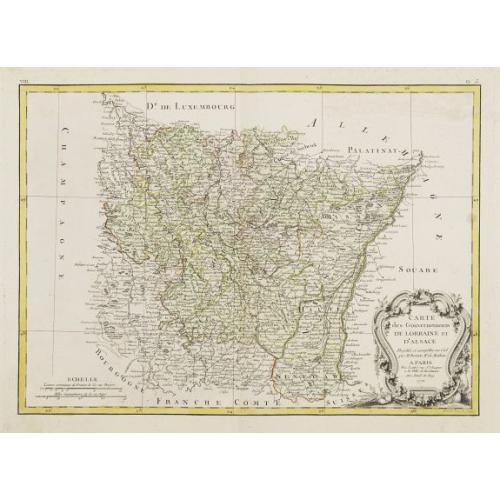 Old map image download for Carte des Gouvernements de Lorraine et d' Alsace..