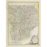Old map image download for Carte des Gouvernements de Bourgogne, de Franche Comté et de Lyonnois..