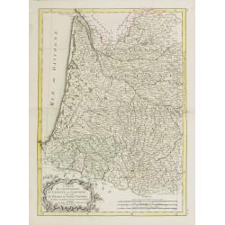 Carte du Gouvernement de Guienne et Gascogne.. Navarre..