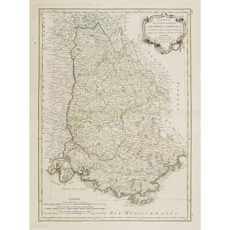 Carte des Gouvernements de Dauphiné et de Province..