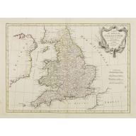 Old, Antique map image download for Carte Du Royame D'Angleterre..