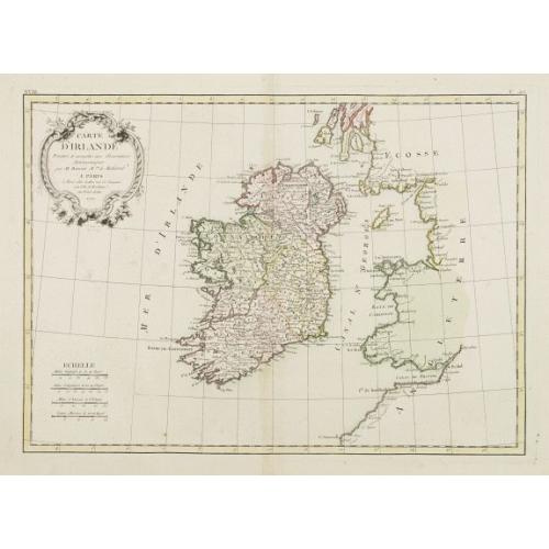 Old map image download for Carte D'Irlande..