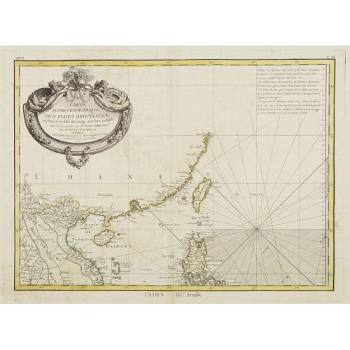 Old map image download for Carte Hydro-Geo-Graphique des Indes Orientales en deça et au dela du Gange avec leur Archipel..