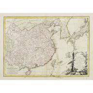 Old map image download for L'Empire de la Chine d'après l'Atlas Chinois, avec les Isles du Japon..