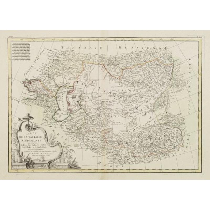 Carte de la Tartarie Indépendante qui comprend le Pays des Calmuks, celui des Usbeks, et le Turkestan..