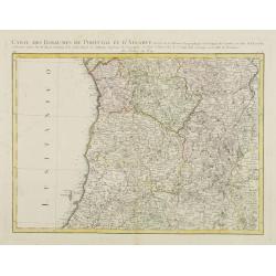 Carte des Royaumes de Portugal et D\'Algarve..