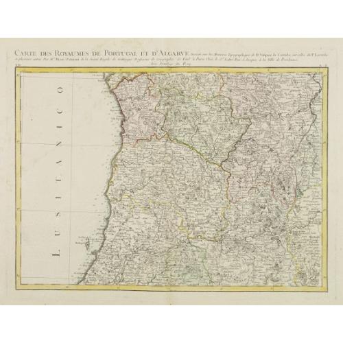 Old map image download for Carte des Royaumes de Portugal et D\'Algarve..