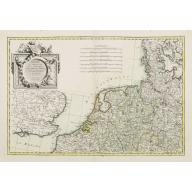 Old, Antique map image download for [No title] Map of the Netherlands, Belgium and the north western part of Germany.